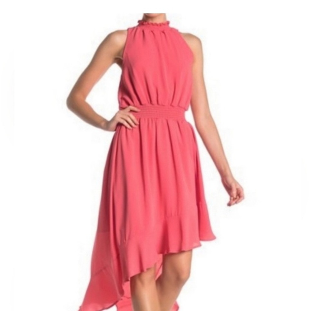 New Belle Sky Coral Halter Dress  Size XL